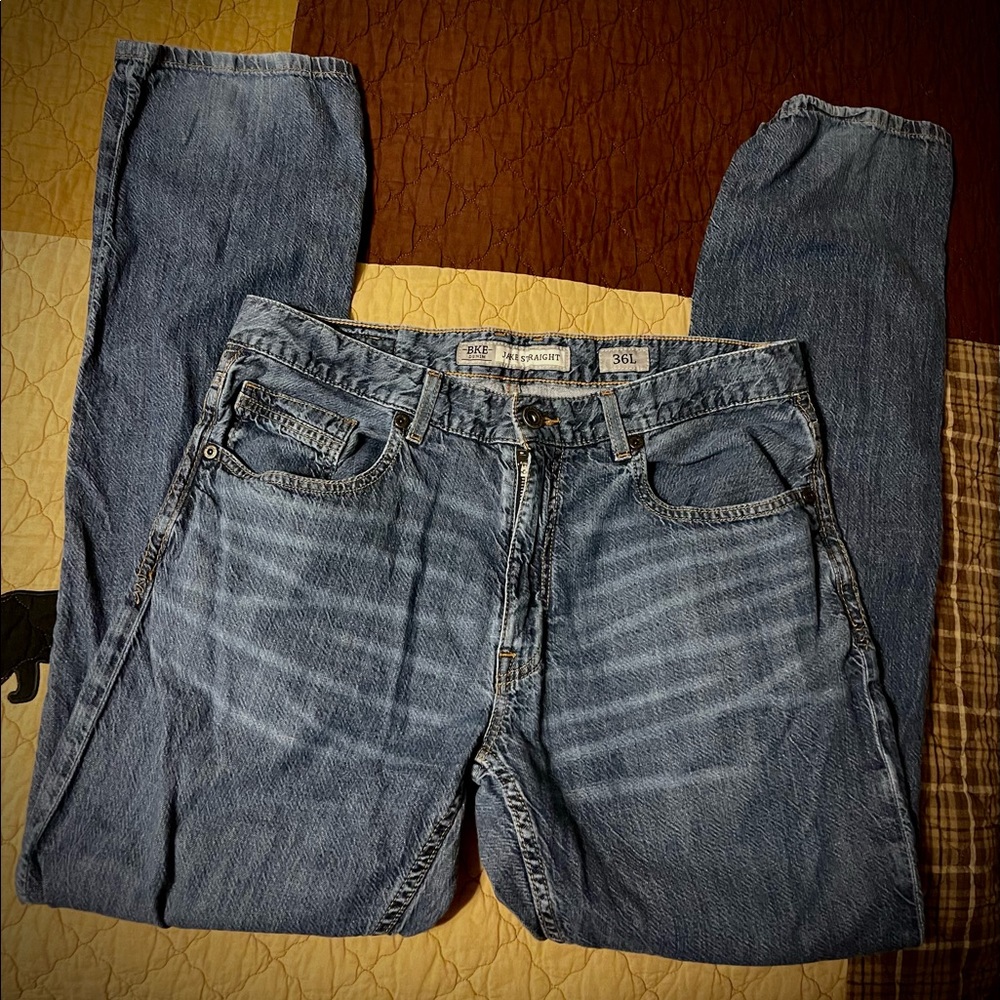 **** MENS BKE JAKE STRAIGHT, 36L! ****